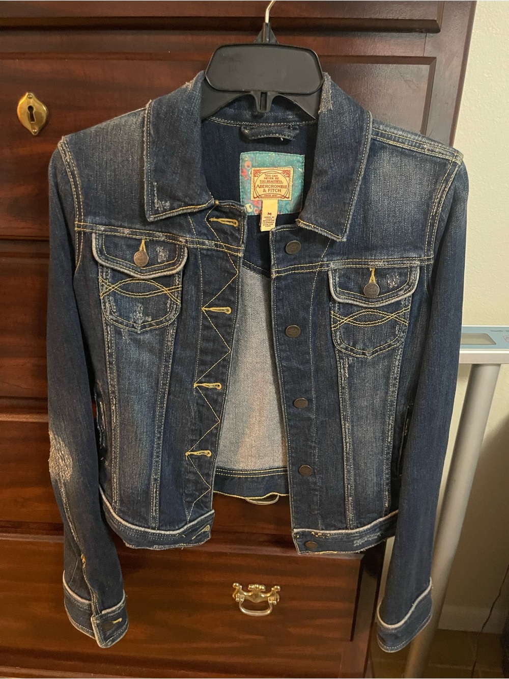 Abercrombie & Fitch Dark Blue Denim Jacket